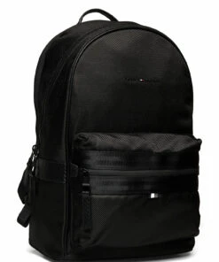 Tommy Hilfiger ELEVATED NYLON B BACKPACK Backpacks For Men Black -men bags sale shop toham0am08635 cblack vbds 2