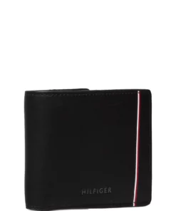 Tommy Hilfiger TH COMMUTER MINI CC WALLET Wallets & Card Holders For Men Black -men bags sale shop toham0am08721 cblack vbds 2