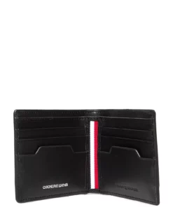 Tommy Hilfiger TH COMMUTER MINI CC WALLET Wallets & Card Holders For Men Black -men bags sale shop toham0am08721 cblack vbds 6