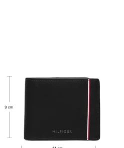 Tommy Hilfiger TH COMMUTER MINI CC WALLET Wallets & Card Holders For Men Black -men bags sale shop toham0am08721 cblack vbds 8