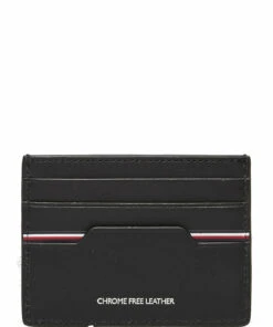 Tommy Hilfiger TH COMMUTER CC HOLDER Wallets & Card Holders For Men Black -men bags sale shop toham0am08722 cblack vbds 1