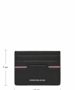 Tommy Hilfiger TH COMMUTER CC HOLDER Wallets & Card Holders For Men Black -men bags sale shop toham0am08722 cblack vbds 8