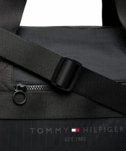 Tommy Hilfiger TH ESTABLISHED DUFFLE BAG Weekend Bags For Men Black -men bags sale shop toham0am08740 cblack vbds 3