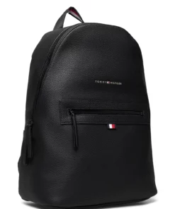 Tommy Hilfiger ESSENTIAL PU BACKPACK Backpacks For Men Black -men bags sale shop toham0am09503 cblack vbds 2