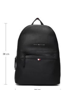 Tommy Hilfiger ESSENTIAL PU BACKPACK Backpacks For Men Black -men bags sale shop toham0am09503 cblack vbds 8