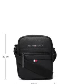 Tommy Hilfiger ESSENTIAL PU MINI REPORTER Shoulder Bags For Men Black -men bags sale shop toham0am09504 cblack vbds 8