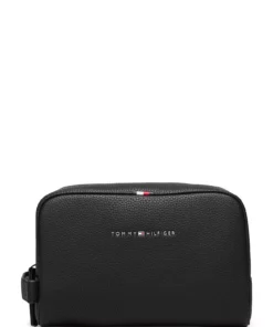 Tommy Hilfiger ESSENTIAL PU WASHBAG Toiletry Bags For Men Black 13 Tommy Hilfiger ESSENTIAL PU WASHBAG Toiletry Bags For Men Black -men bags sale shop toham0am09508 cblack vbds 1