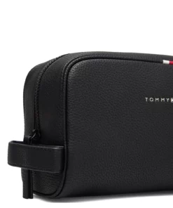 Tommy Hilfiger ESSENTIAL PU WASHBAG Toiletry Bags For Men Black 10 Tommy Hilfiger ESSENTIAL PU WASHBAG Toiletry Bags For Men Black -men bags sale shop toham0am09508 cblack vbds 3