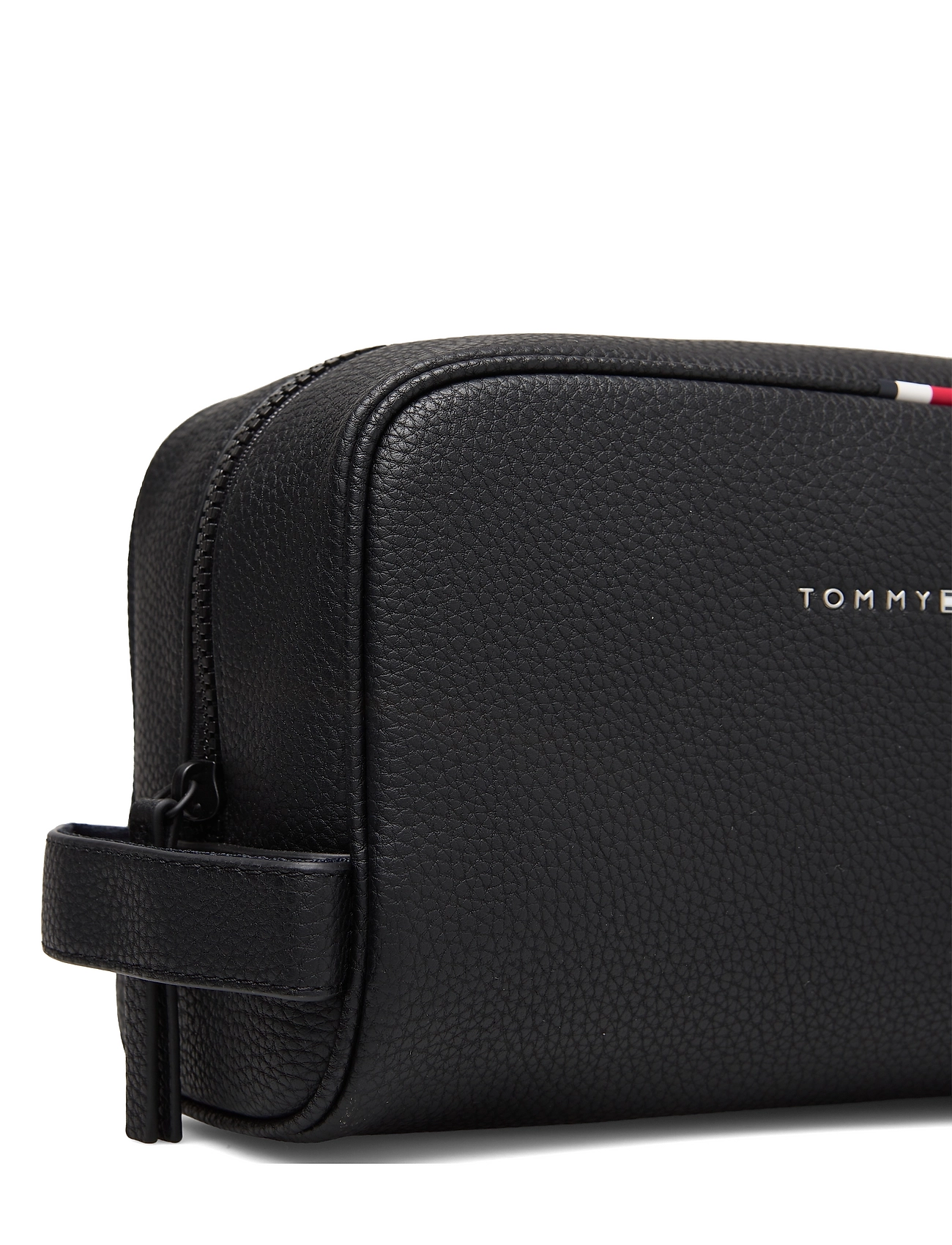 Tommy Hilfiger ESSENTIAL PU WASHBAG Toiletry Bags For Men Black 4 Tommy Hilfiger ESSENTIAL PU WASHBAG Toiletry Bags For Men Black - Image 4