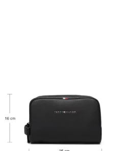 Tommy Hilfiger ESSENTIAL PU WASHBAG Toiletry Bags For Men Black 12 Tommy Hilfiger ESSENTIAL PU WASHBAG Toiletry Bags For Men Black -men bags sale shop toham0am09508 cblack vbds 8