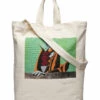 Wood Wood High JM canvas shopper Carry Bags For Men Off-white