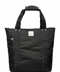 Lyle & Scott Nylon Weekend Tote Carry Bags For Men True Black