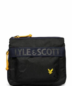 Lyle & Scott Recycled Ripstop Cross Body Shoulder Bags For Men True Black -men bags sale shop yleba1502a ctrueblack v572 1