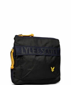 Lyle & Scott Recycled Ripstop Cross Body Shoulder Bags For Men True Black -men bags sale shop yleba1502a ctrueblack v572 2